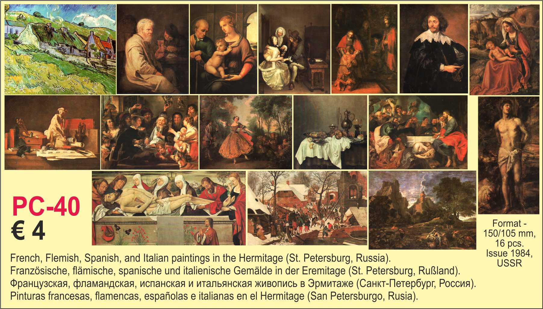 European painting in Ermitage Russia